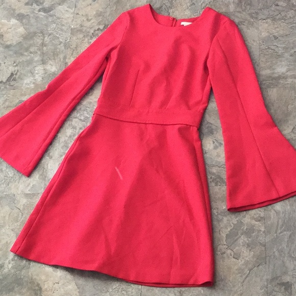 h&m bell sleeve dress